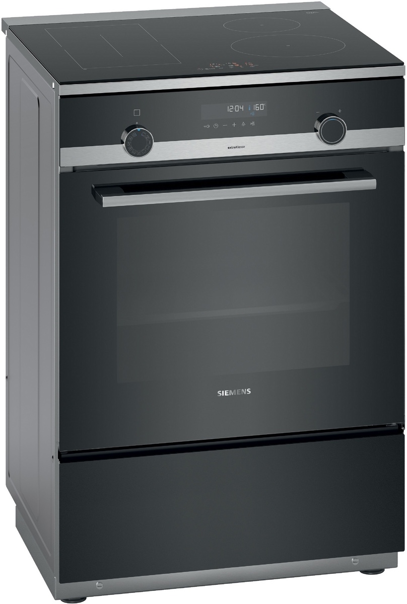Cuisinière Siemens HL9S7Y342U — Cuisinière induction pose libre, Acier inox, powerInduction, activeClean