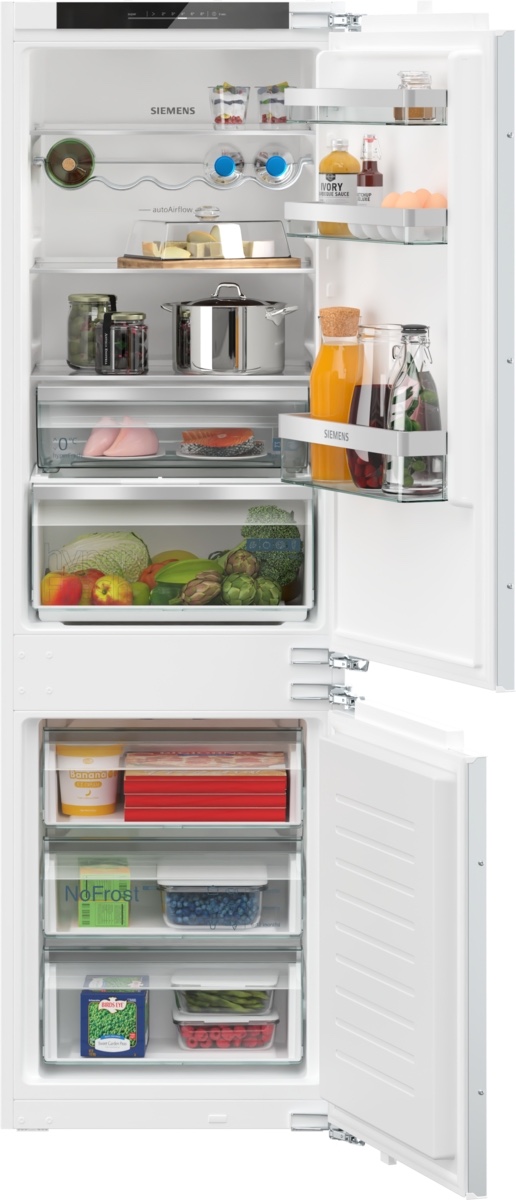 Réfrigérateur-congélateur Siemens KI86NVFE0 — Réfrigérateur-congélateur intégrable, congélation en bas, noFrost, hyperFresh