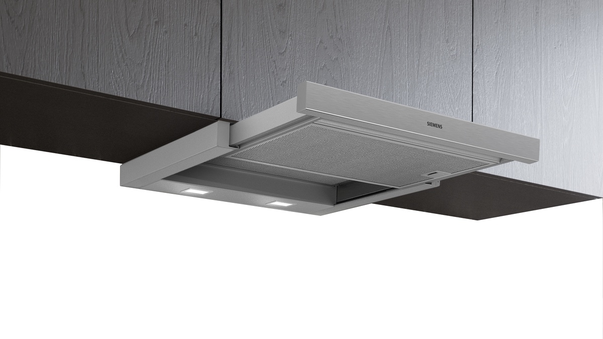 Hotte Siemens LI64MA531C — Hotte télescopique, 60 cm, Argent métallisé, moteur iQdrive