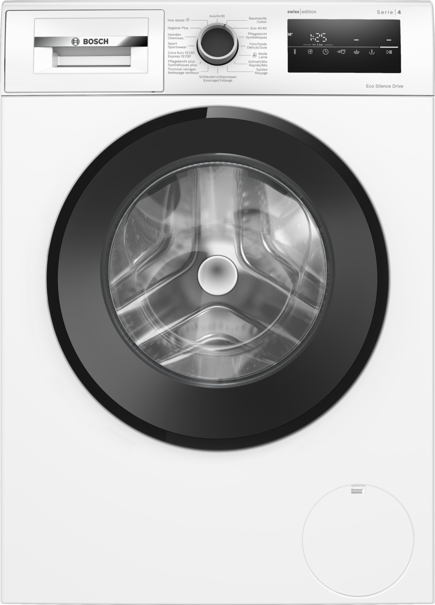 Lave-linge Bosch WAN282A2CH — Lave-linge pose libre, chargement frontal, 8 kg, 1400 tr/min, Iron Assist