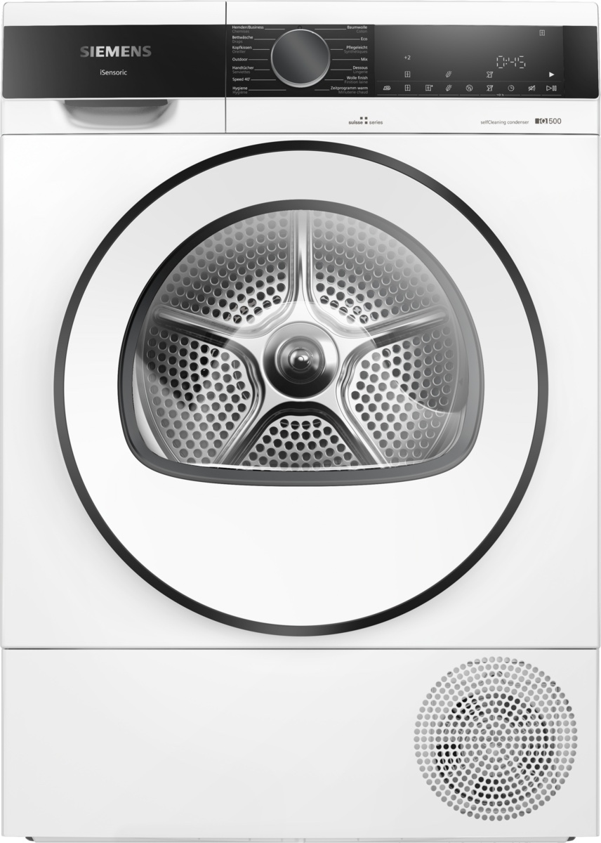 Sèche-linge Siemens WQ45G2A1CH — Sèche-linge à pompe à chaleur, selfCleaning condenser, autoDry